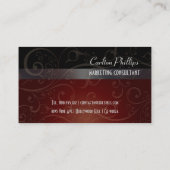 Classy Marketing Consultant business cards (Back)