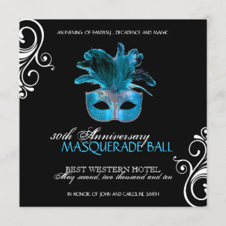 Classy Masquerade Invitation