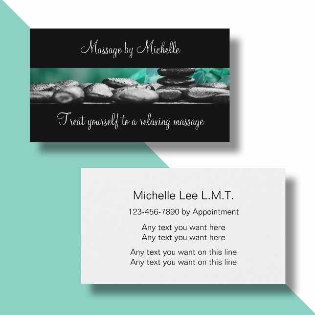 Classy Massage Business Cards (Creator Uploaded)