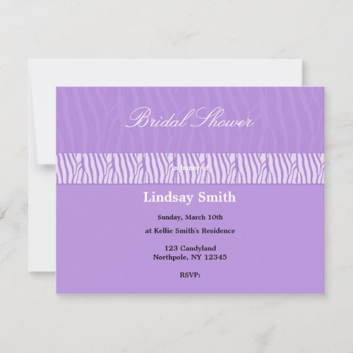 Classy Mauve Bridal Shower Invitation