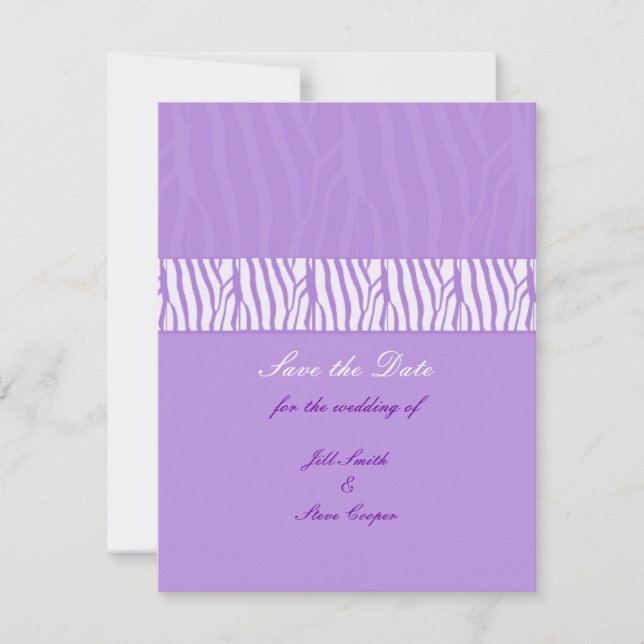 Classy Mauve Save the Date (Front)