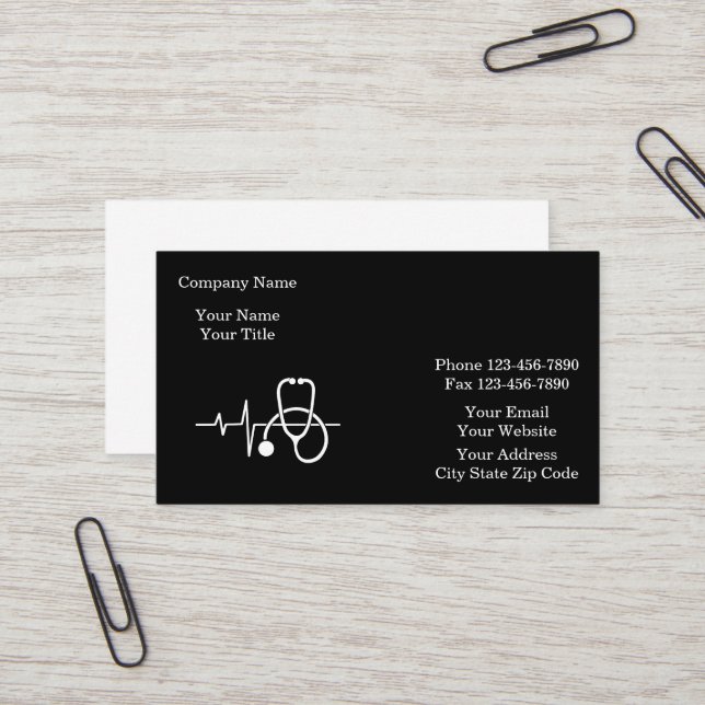 Classy Medical  Business Card (Front/Back In Situ)