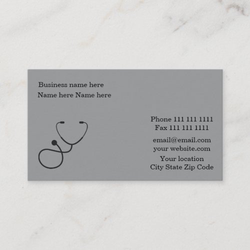 Classy Medical Business Card