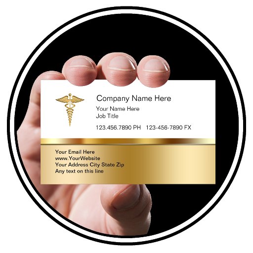 Customizable Classy Medical Business Cards