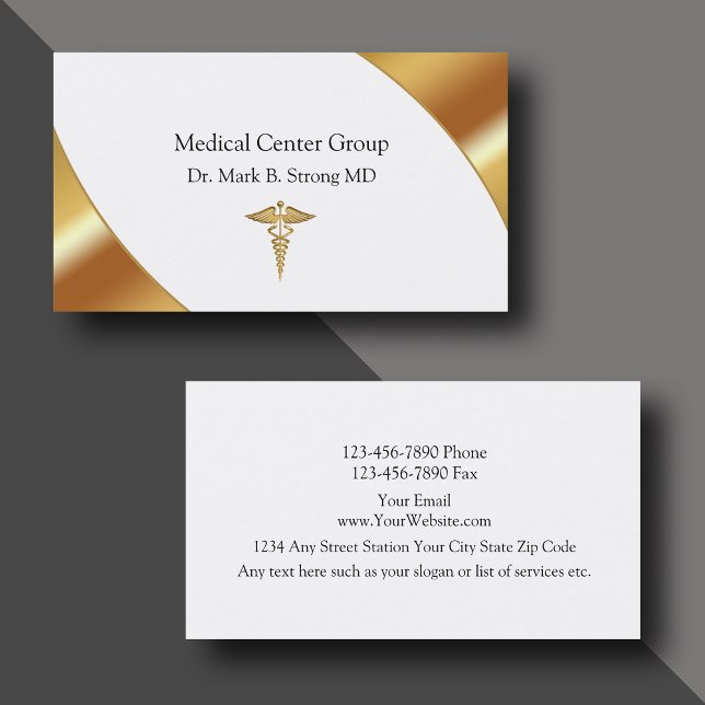 Classy Medical Business Cards (Creator Uploaded)