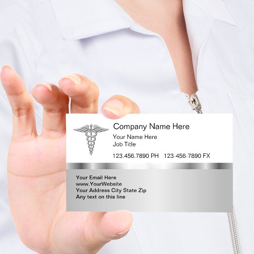 Customizable Classy Medical Business Cards