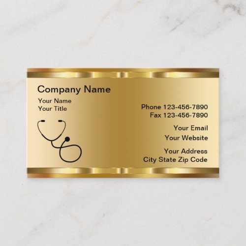 Classy Medical Business Cards Template