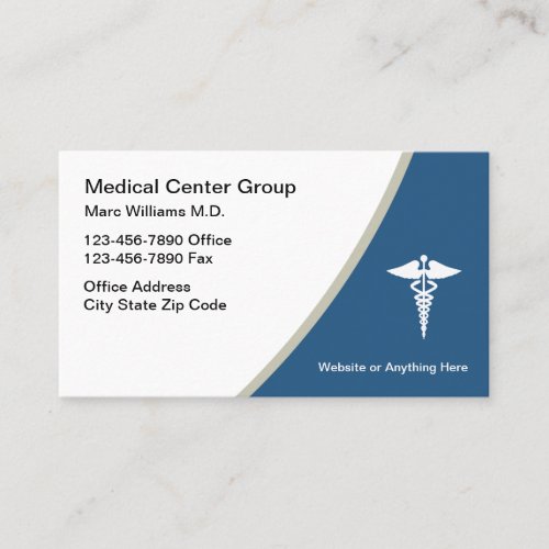 Classy Medical Doctor Office Business Cards