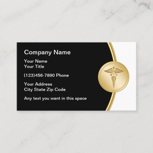 Classy Medical Emblem Business Card