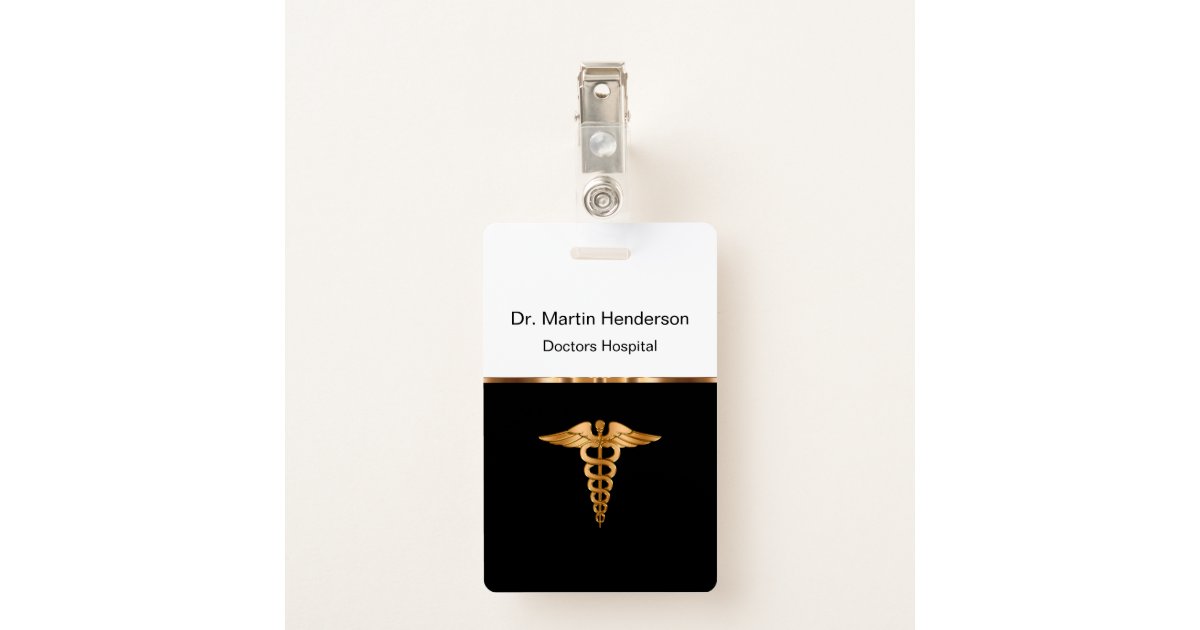 Classy Medical Hospital Office ID Badge