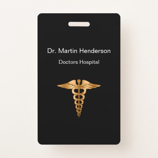 Classy Medical Office Id Badge 