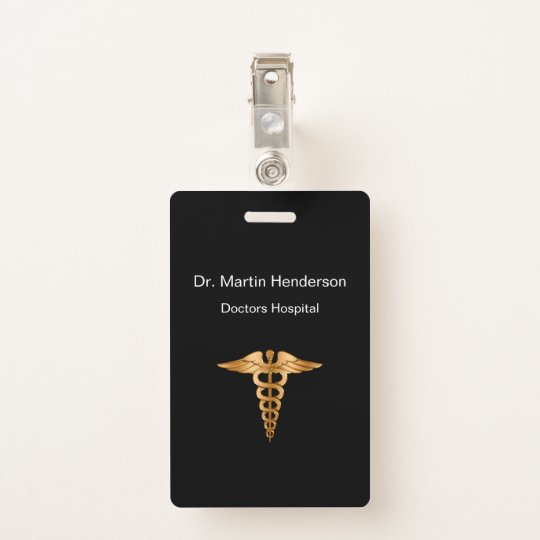 Classy Medical Office ID Badge | Zazzle.com