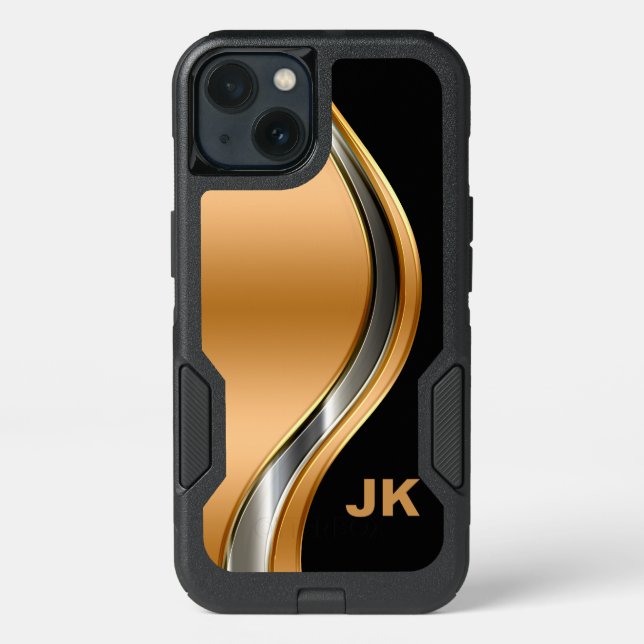 Classy Men's Monogram Otterbox iPhone Case (Back)