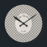 Classy Mid Century Vintage Art Deco Round Clock<br><div class="desc">Personalized Classy Mid Century Vintage Art Deco</div>