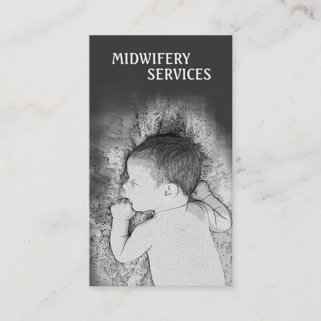 Classy Midwifery Services Business Card (Front)