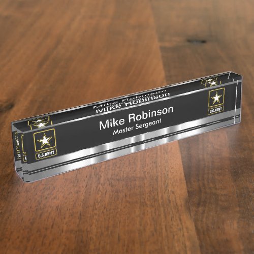 Classy Military Master Sergeant Desk Nameplate