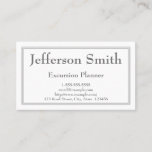 [ Thumbnail: Classy & Minimal Excursion Planner Business Card ]