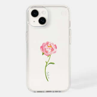 Classy Minimal Flower Clear Phone Case