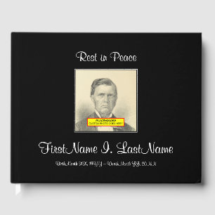 Classy, Minimalist Funeral/Memorial Guestbook
