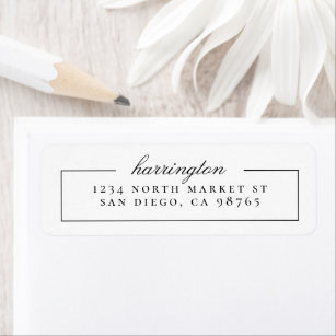 Family Return Address Labels | Zazzle