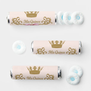 Classy Mis Quince Crown Pink Quinceanera Party Breath Savers® Mints
