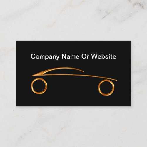 Classy Modern Automotive Theme Business Card