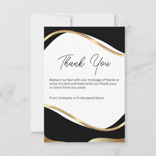 Classy Modern Business Customer Thank You Cards