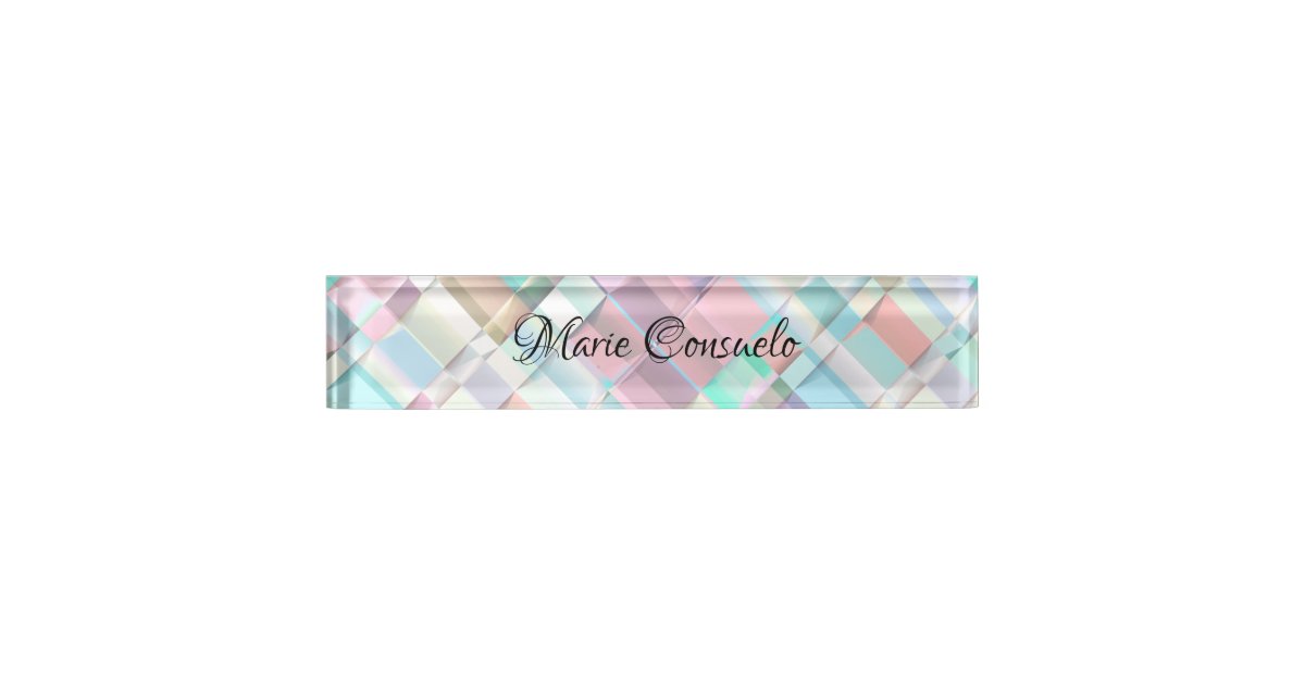 Classy Modern Design Desk Name Plate Zazzle Com