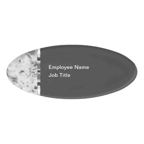 Classy Modern Employee Budget Name ID Tags