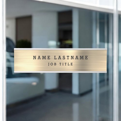 Classy Modern Executive Gold Professional Door Sign