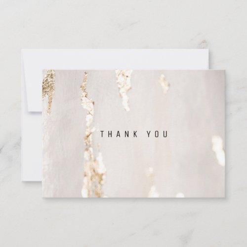 Classy Modern Gold Foil Business Thank You Card