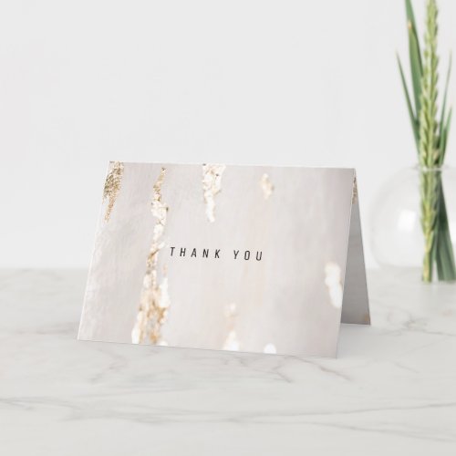 Classy Modern Gold Foil Folded Business Thank You Card
