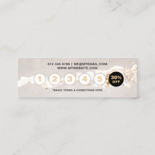 Classy Modern Gold Foil Loyalty Card