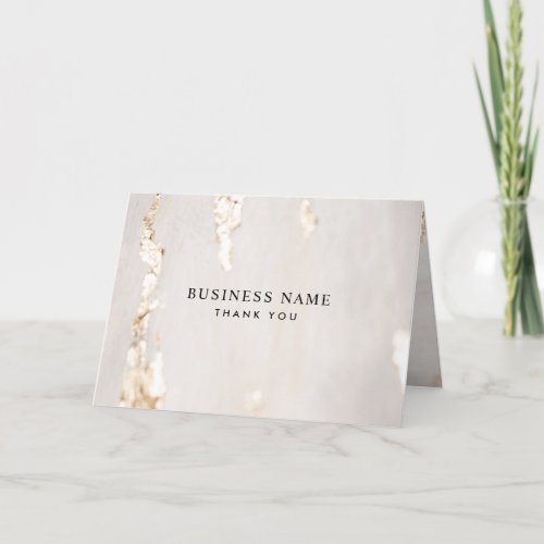 Classy Modern Gold Foil Professional Business Thank You Card