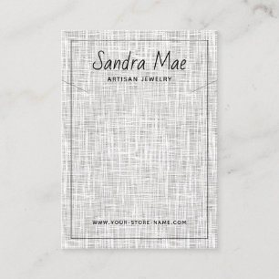 Classy Modern Minimalist Jewelry Display Card