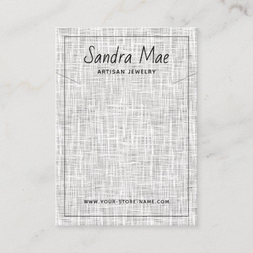 Classy Modern Minimalist Jewelry Display Card