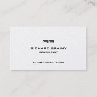 Classy Modern Monogram Business Card