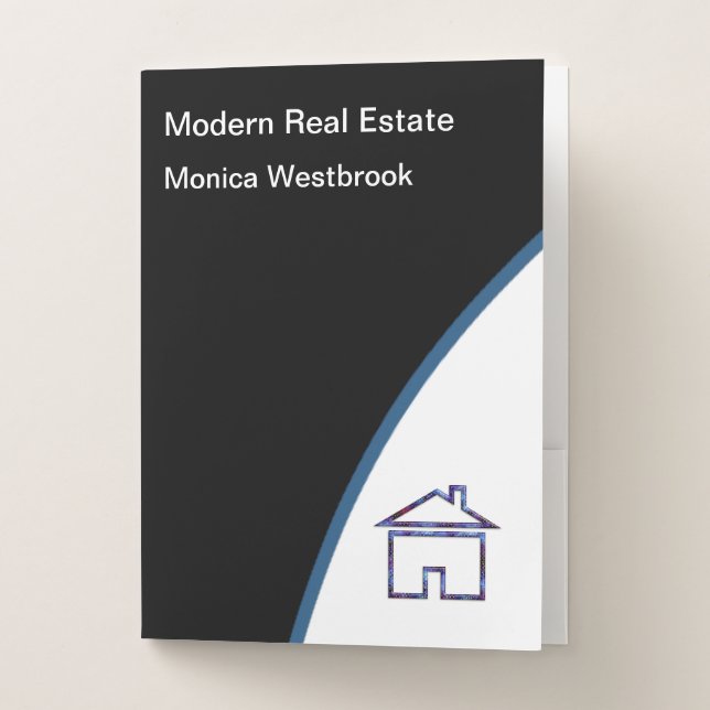 Classy Modern Real Estate Presentation Folders (Front)