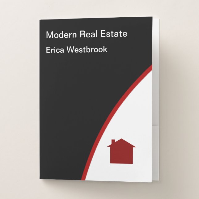 Classy Modern Real Estate Presentation Folders (Front)
