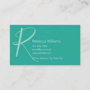 Classy Monogram Business Cards Design Template