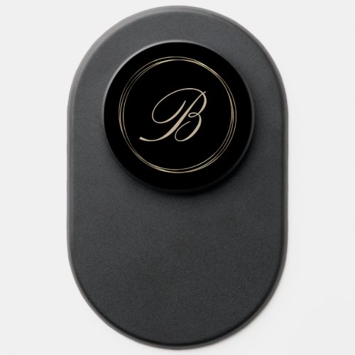 Classy Monogram Gold Circles PopSocket