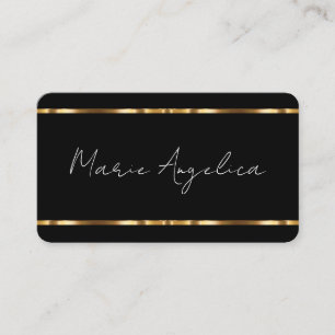 Classy Monogram Luxury Rounded Corner Business Card
