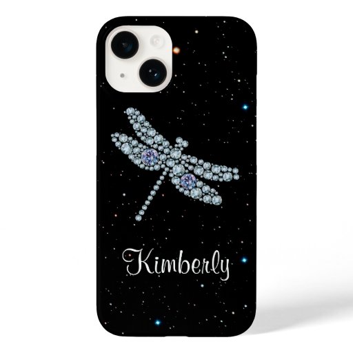 Classy Monogram Nature Bling Rhinestones Case-Mate iPhone 14 Case