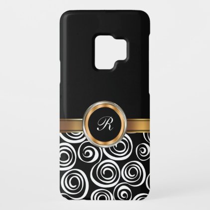 Classy Monogram Pattern Case-Mate Samsung Galaxy S9 Case