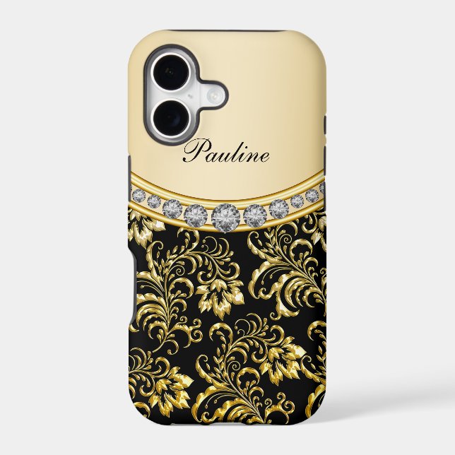 Classy Monogram Style Iphone Case (Back)