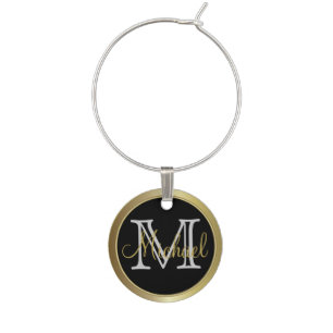 Classy Monogrammed Name Charm