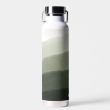 Classy Monogrammed Watercolor Jungle Green Ombre