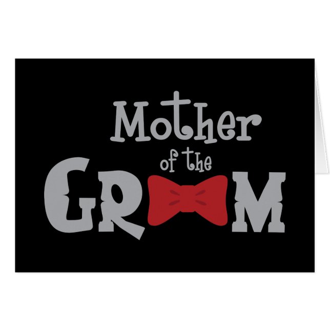 Classy Mother of Groom Cards (Front Horizontal)