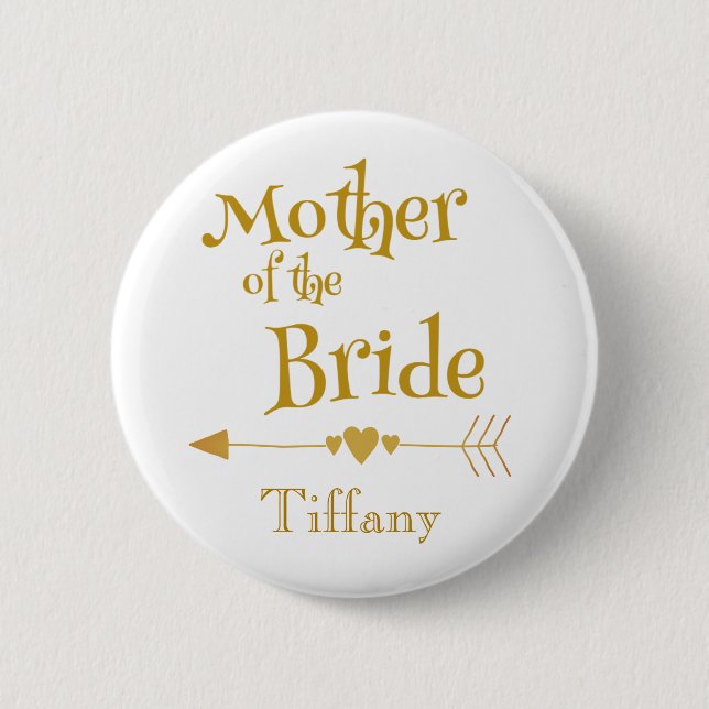 Classy Mother of the Bride Button (Front)