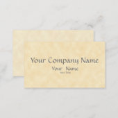 Classy Natural Parchment All-Purpose Business Card (Front/Back)